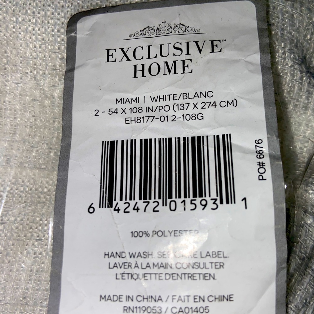 Exclusive home sheer curtains